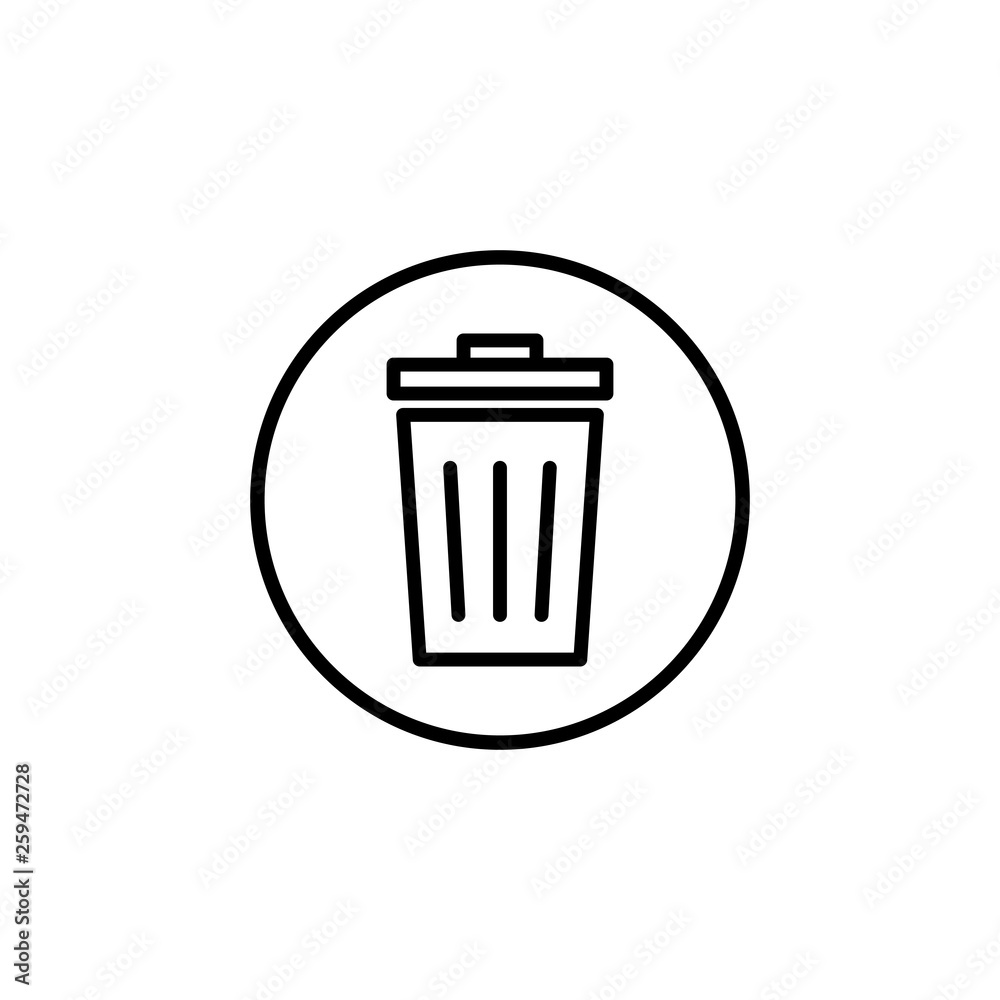 Trash icon vector. trash can icon. Delete icon vector Trash icon vector. trash can icon. Delete icon vector