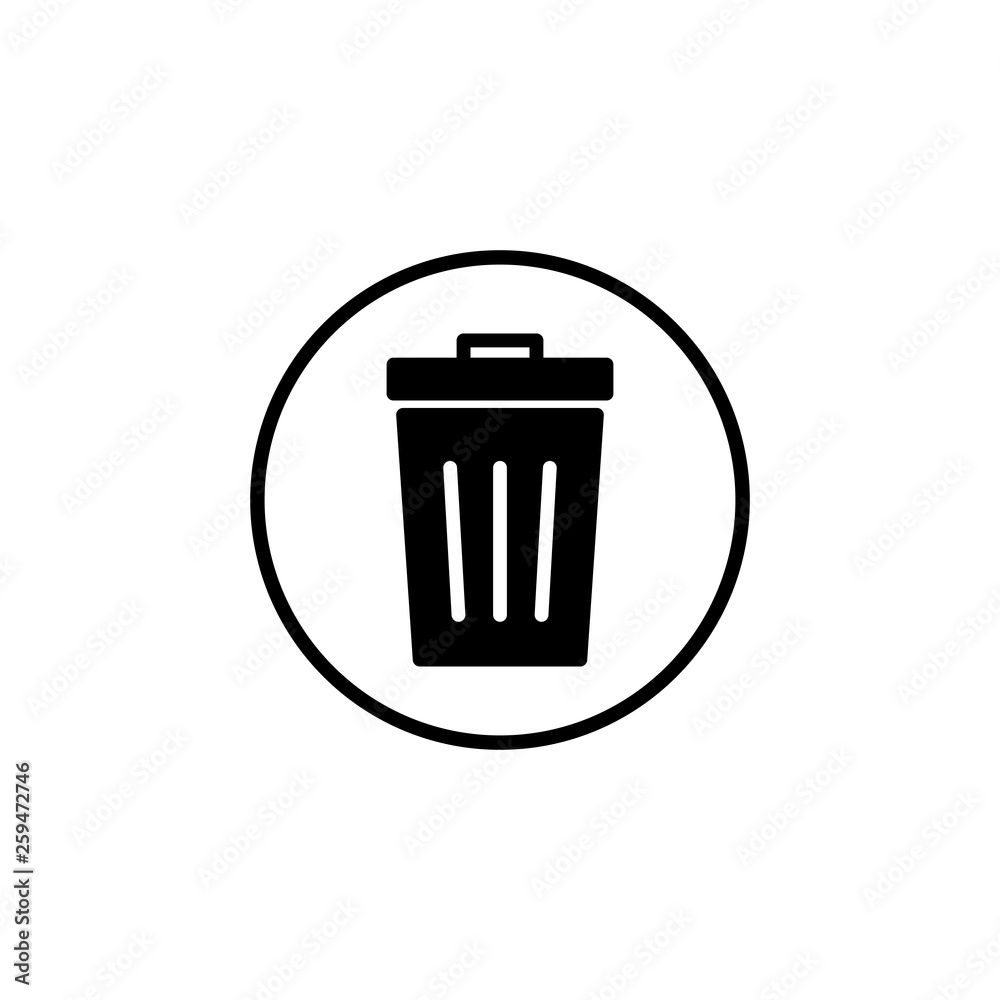 Trash icon vector. trash can icon. Delete icon vector Trash icon vector. trash can icon. Delete icon vector