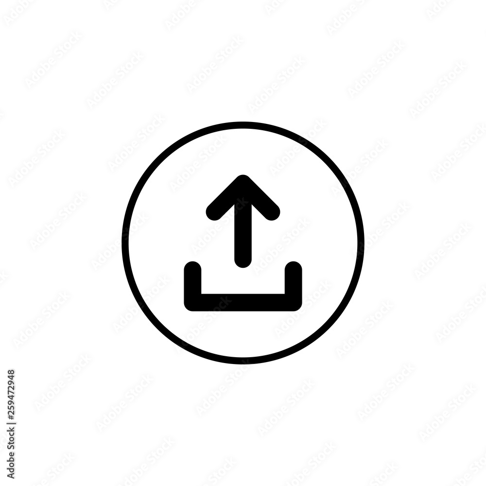 Upload icon vector. Upload sign icon. Upload button. Load symbol. Upload icon vector. Upload sign icon. Upload button. Load symbol.