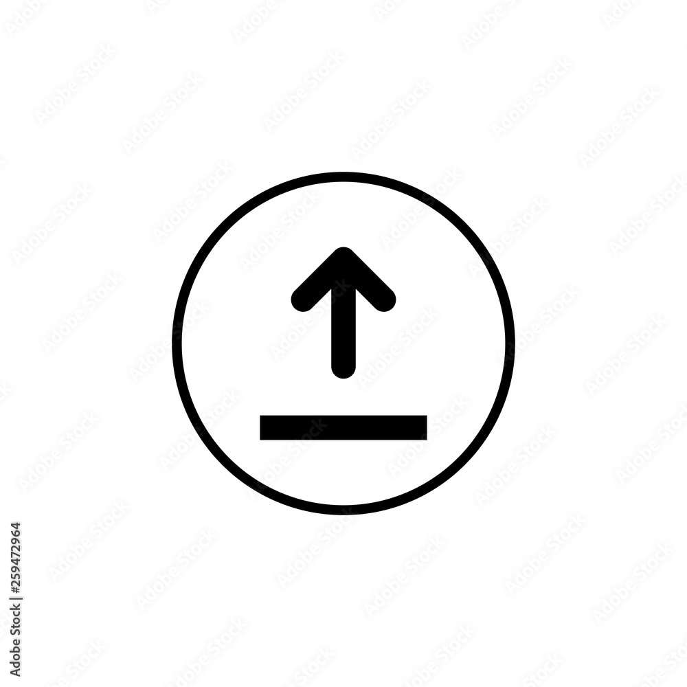 Upload icon vector. Upload sign icon. Upload button. Load symbol. Upload icon vector. Upload sign icon. Upload button. Load symbol.