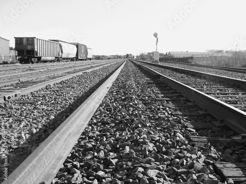Decayed and Abandoned Railroad Yard photo
