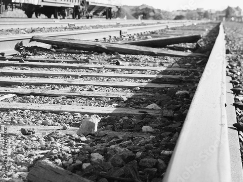 Decayed and Abandoned Railroad Yard photo