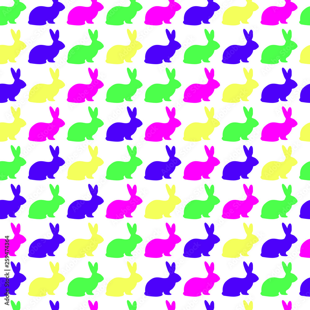 Seamless texture with easter bunnies Seamless texture with easter bunnies