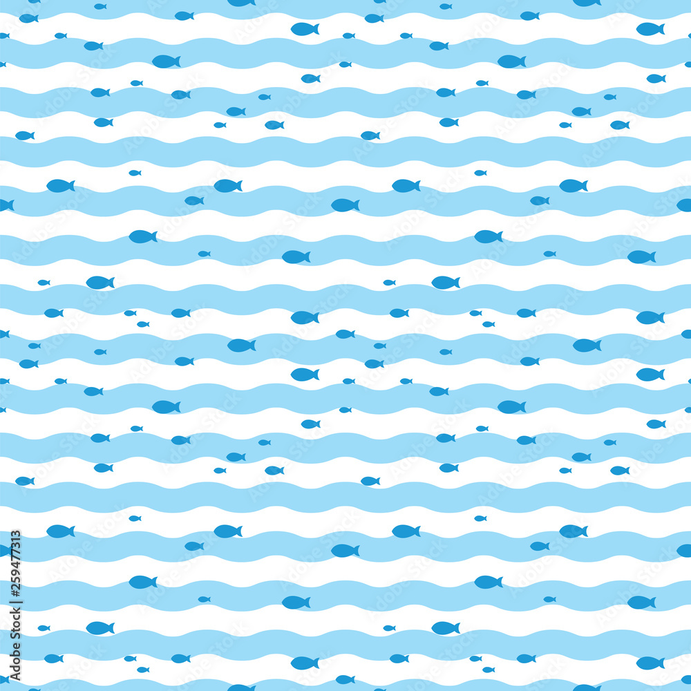 Pattern fish swimming in blue sea. Fish pattern Pattern fish swimming in blue sea. Fish pattern