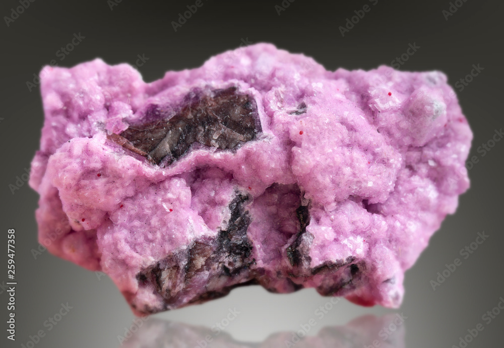 Fototapeta premium cobalto calcite mineral specimen