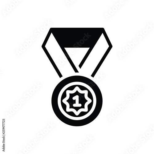 Black solid icon for designation 