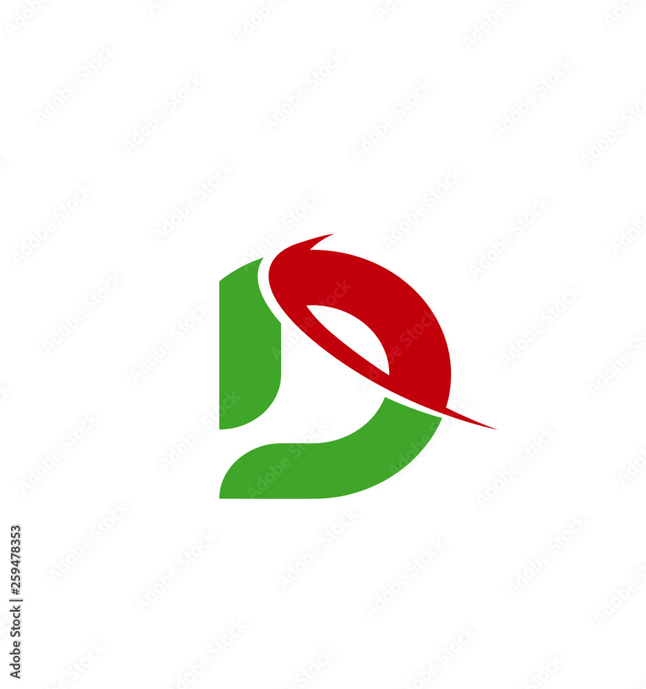 Letter D logo. Creative concept icon Letter D logo. Creative concept icon
