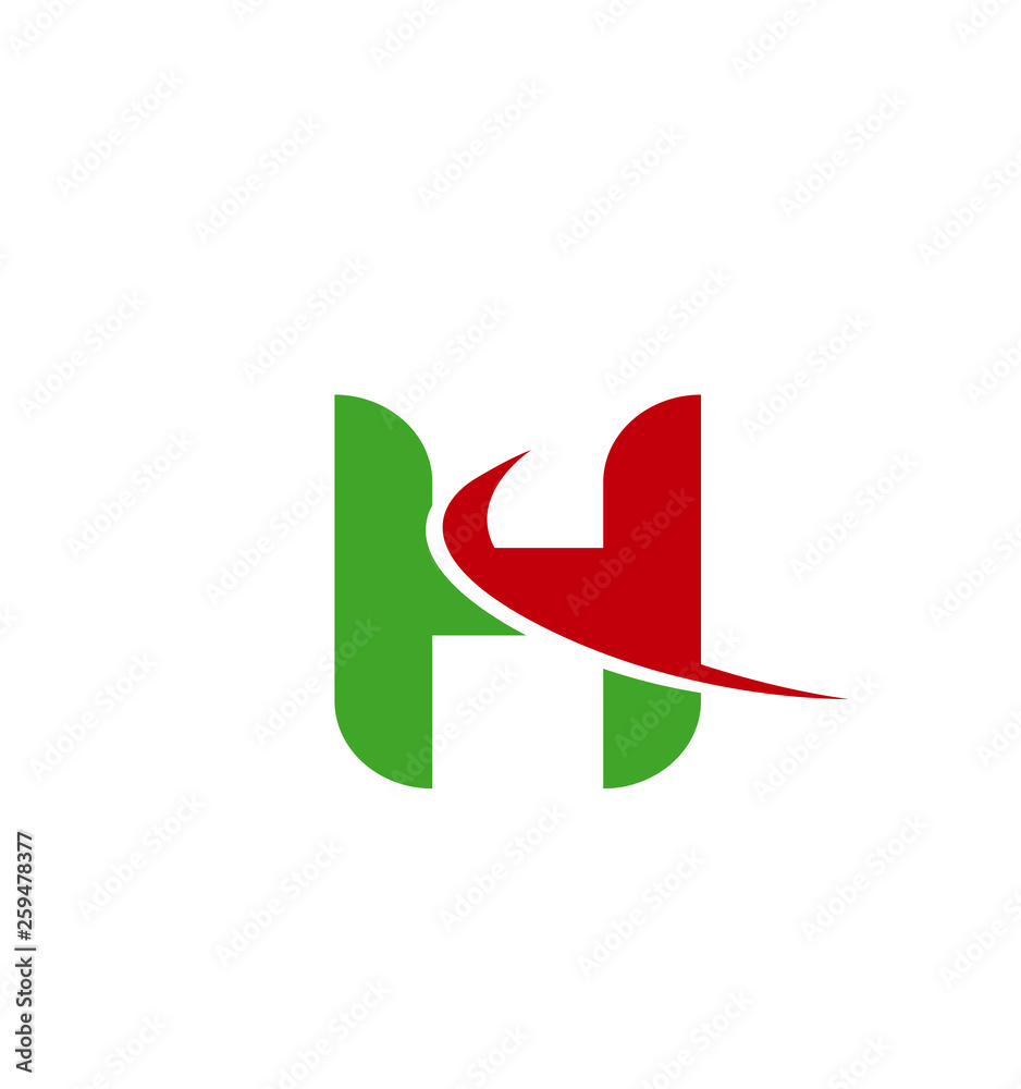 Letter H logo. Creative concept icon Letter H logo. Creative concept icon