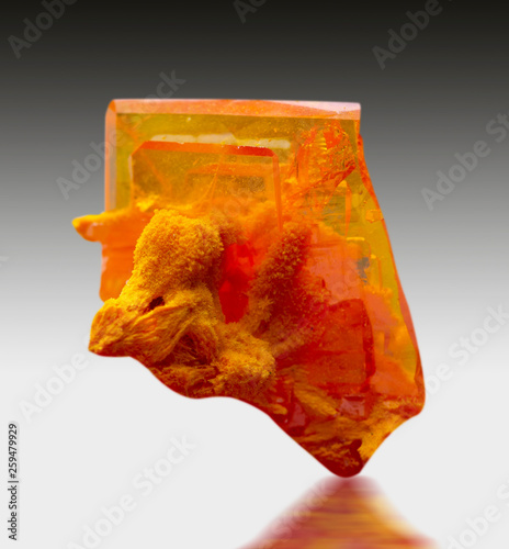 wulfenite mineral specimen stone rock geology  quartz photo