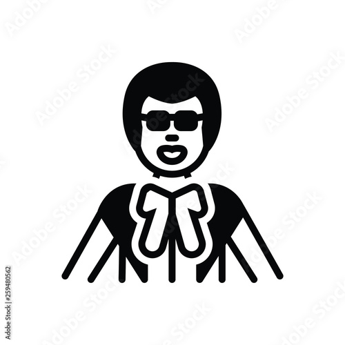Black solid icon for lawyer jurist