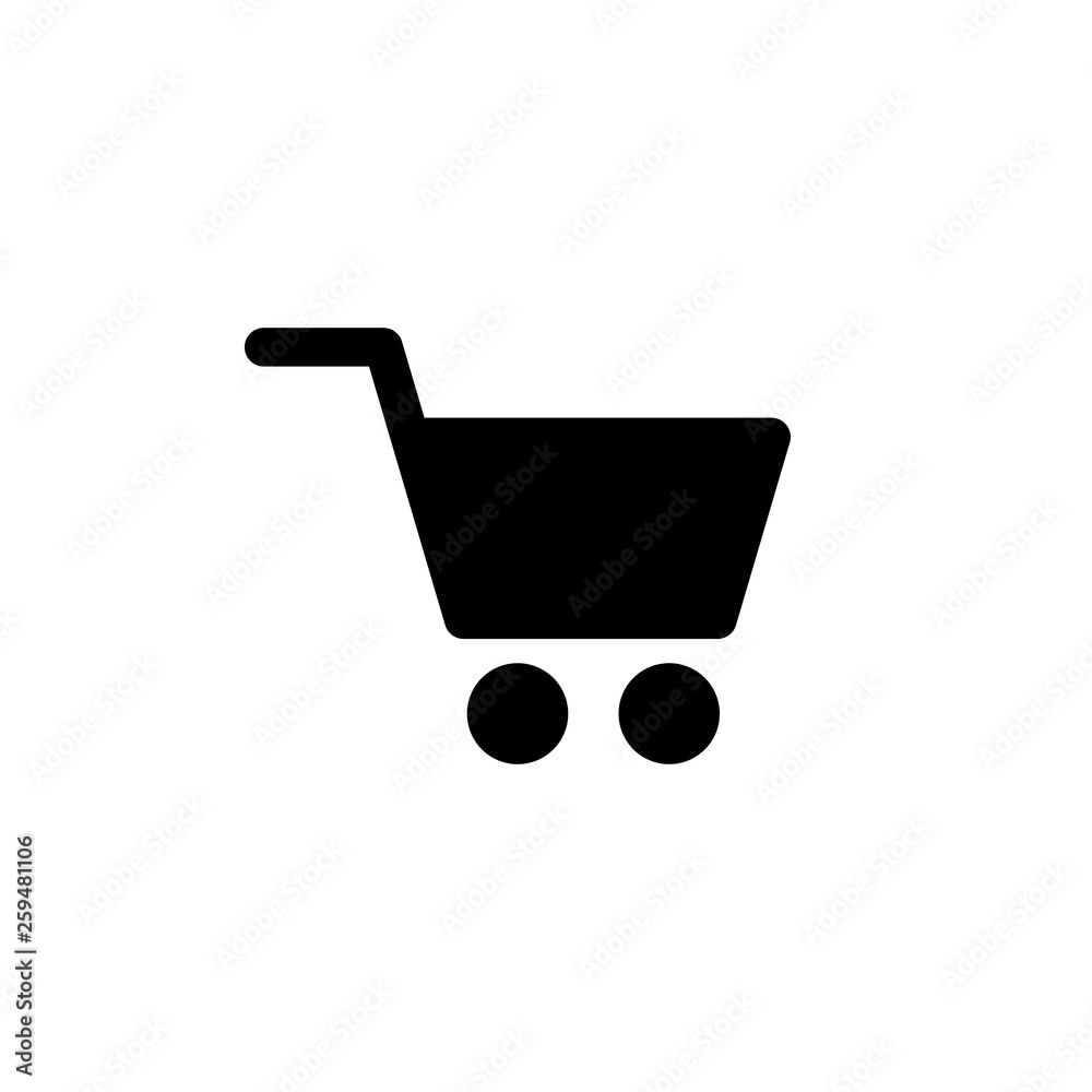 Shopping icon vector. Shopping cart icon Shopping icon vector. Shopping cart icon