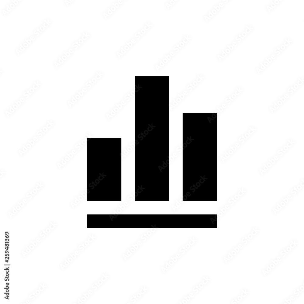 Growing graph Icon. Chart icon. Graph Icon in trendy flat style isolated on white background