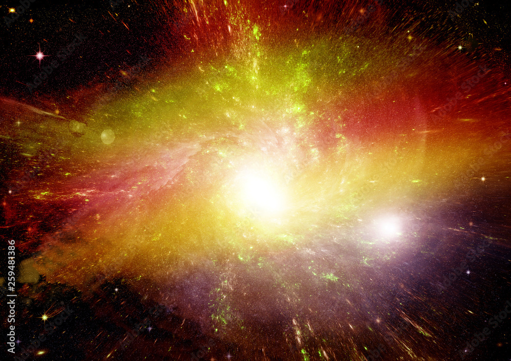 Obraz premium galaxy in a free space