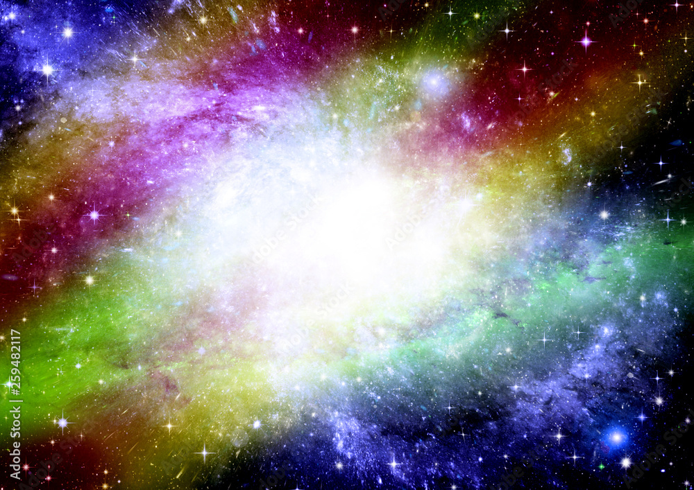 Fototapeta premium galaxy in a free space