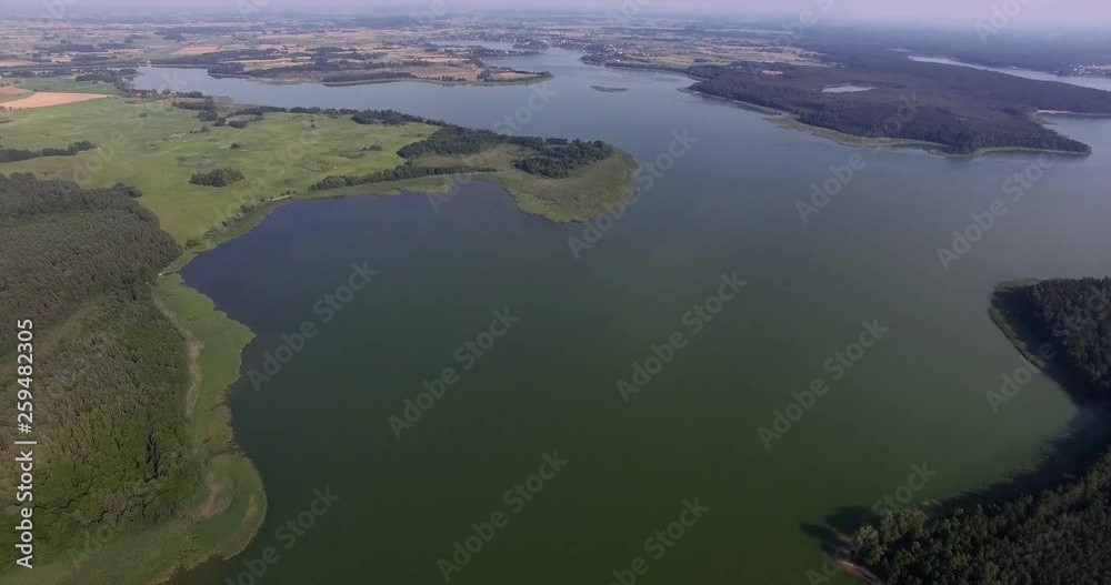 Aerial view of Mazuria - lake district of Poland. Aerial view of Mazuria - lake district of Poland.