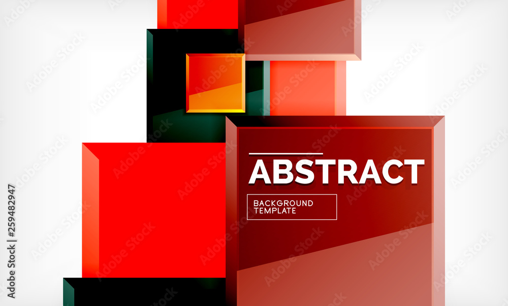 Square geometric background Square geometric background
