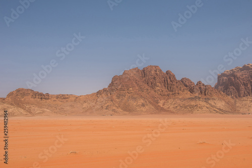 Sand and rocks, Wadi Rum desert