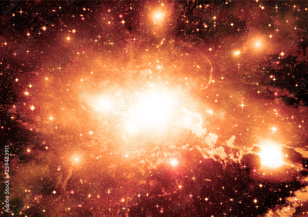 Naklejka premium galaxy in a free space