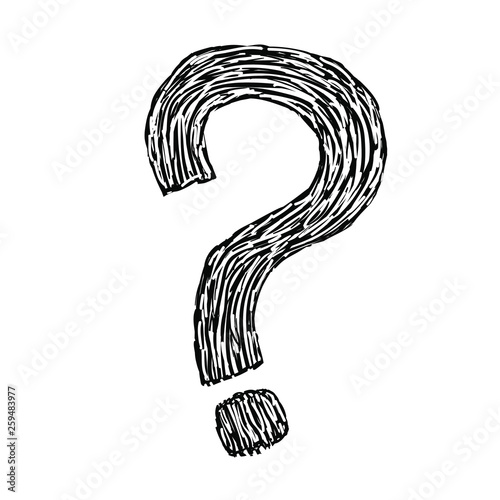 Hand drawn grunge questions...