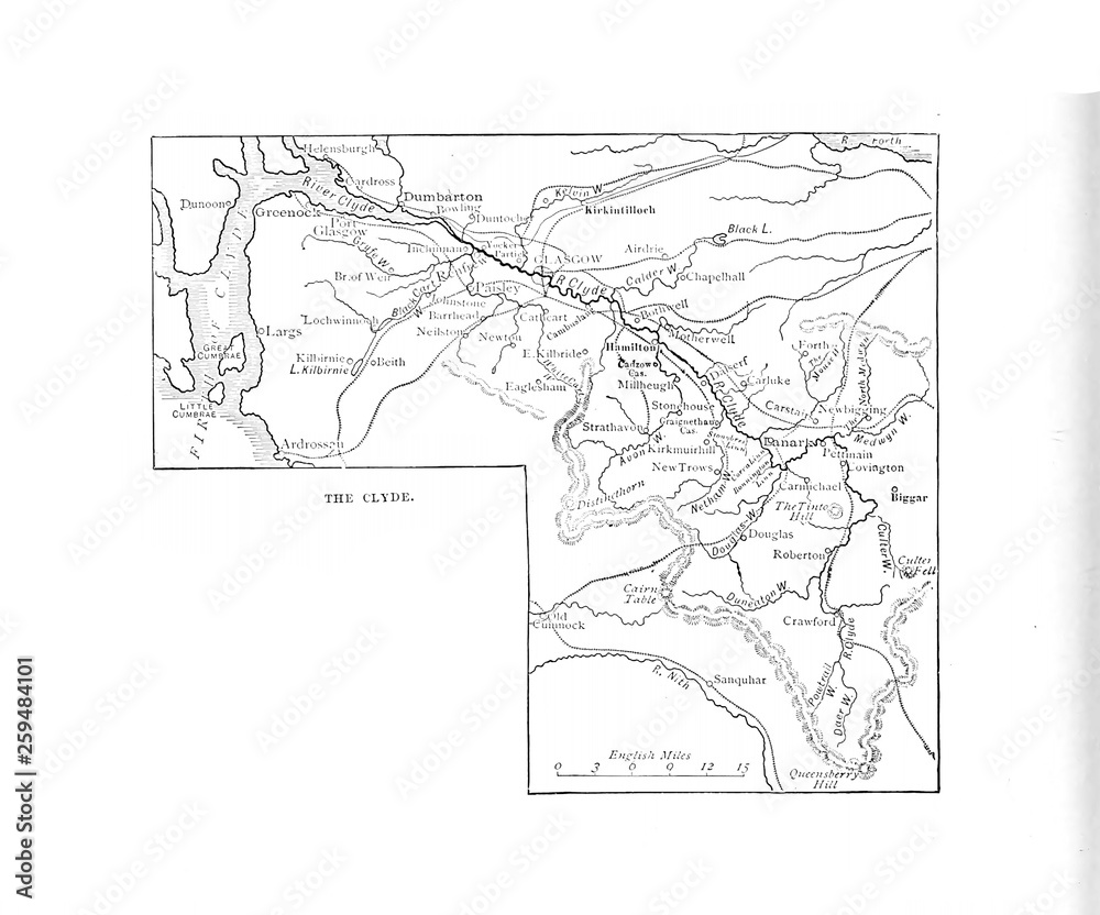 Fototapeta premium Illustration of the UK.