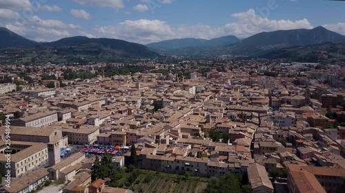 Day time, Itly, Giro 2017 may, rooftops aerial panorama 4k photo