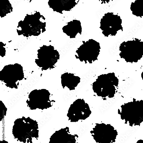  seamless pattern with black dots