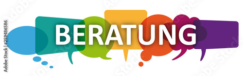 Sprechblasen Beratung Banner