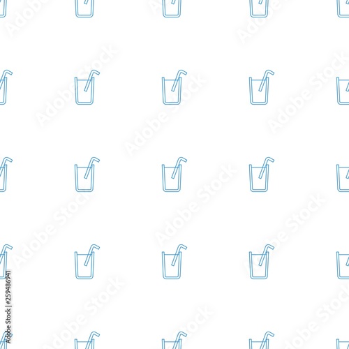 soda icon pattern seamless white background