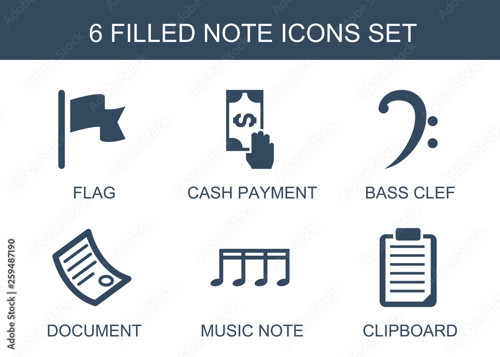 note icons note icons