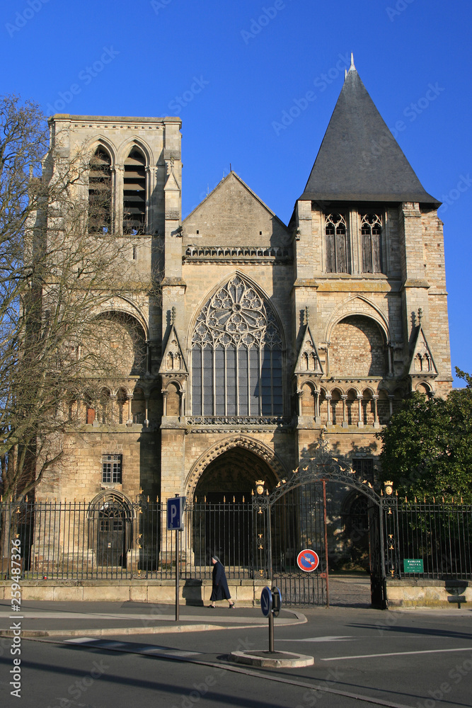 Notre-Dame de la Couture church in Le Mans (France) Stock Photo | Adobe  Stock