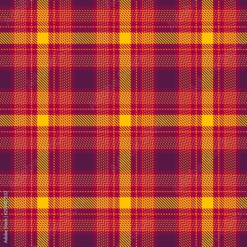Tartan, plaid pattern seamless vector illustration. Checkered texture for clothing fabric prints, web design, home textile.