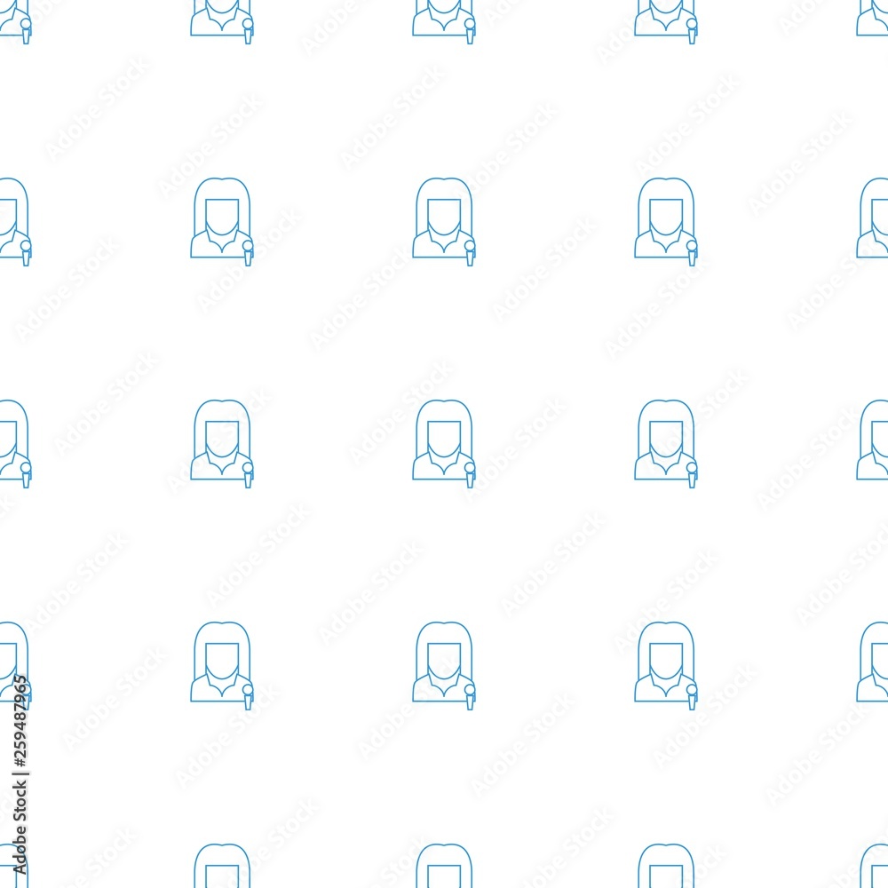 woman speaker icon pattern seamless white background woman speaker icon pattern seamless white background