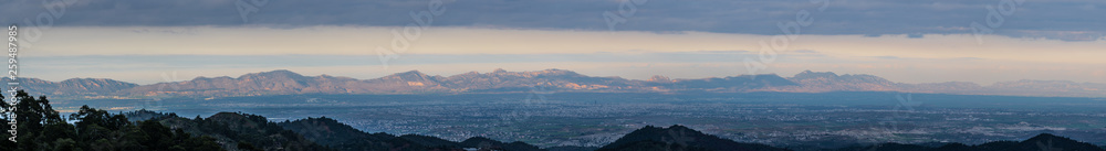 Panorama of Nicosia from Machairas with Pentadaktilos on the back