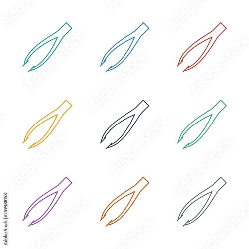 tweezers icon white background