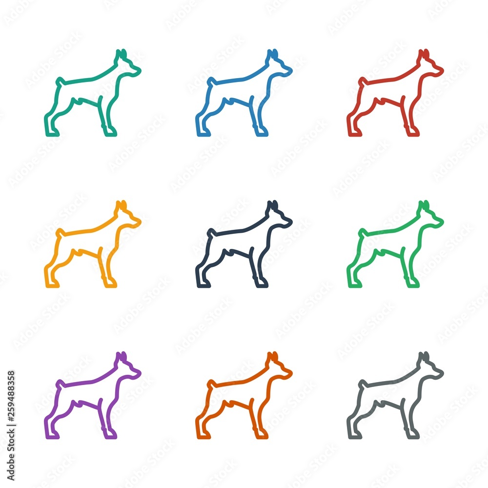 dog icon white background dog icon white background