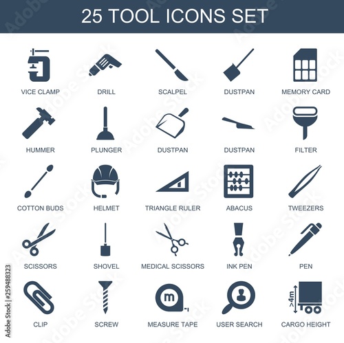 25 tool icons