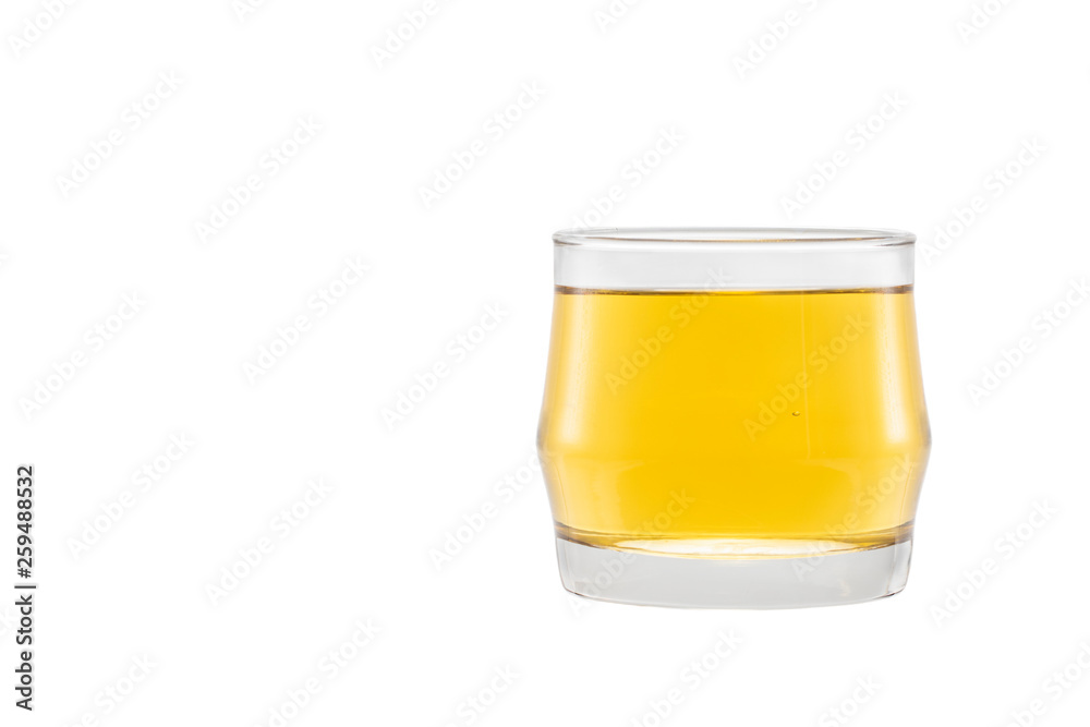 Apple juice. Half green apple and apple juice Apple juice. Half green apple and apple juice
