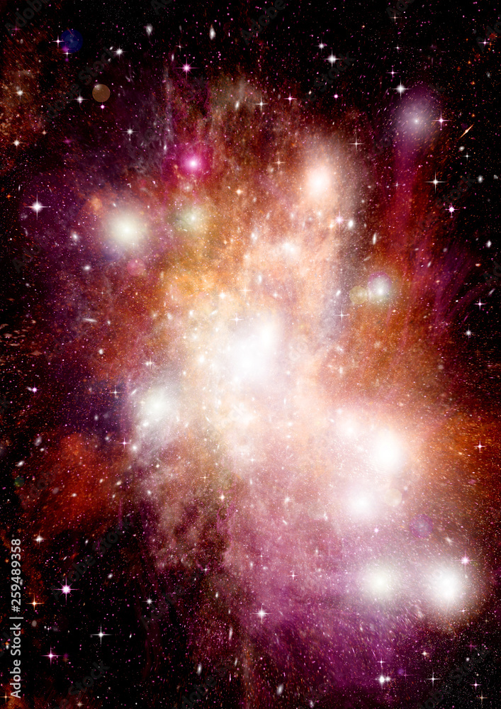 Naklejka premium galaxy in a free space