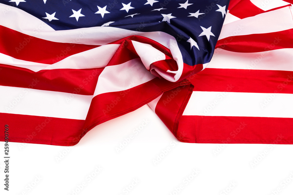american flag isolated on white background american flag isolated on white background
