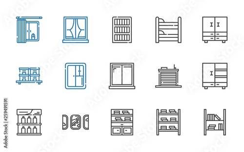 shelf icons set
