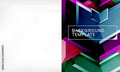 Techno arrow background  template design