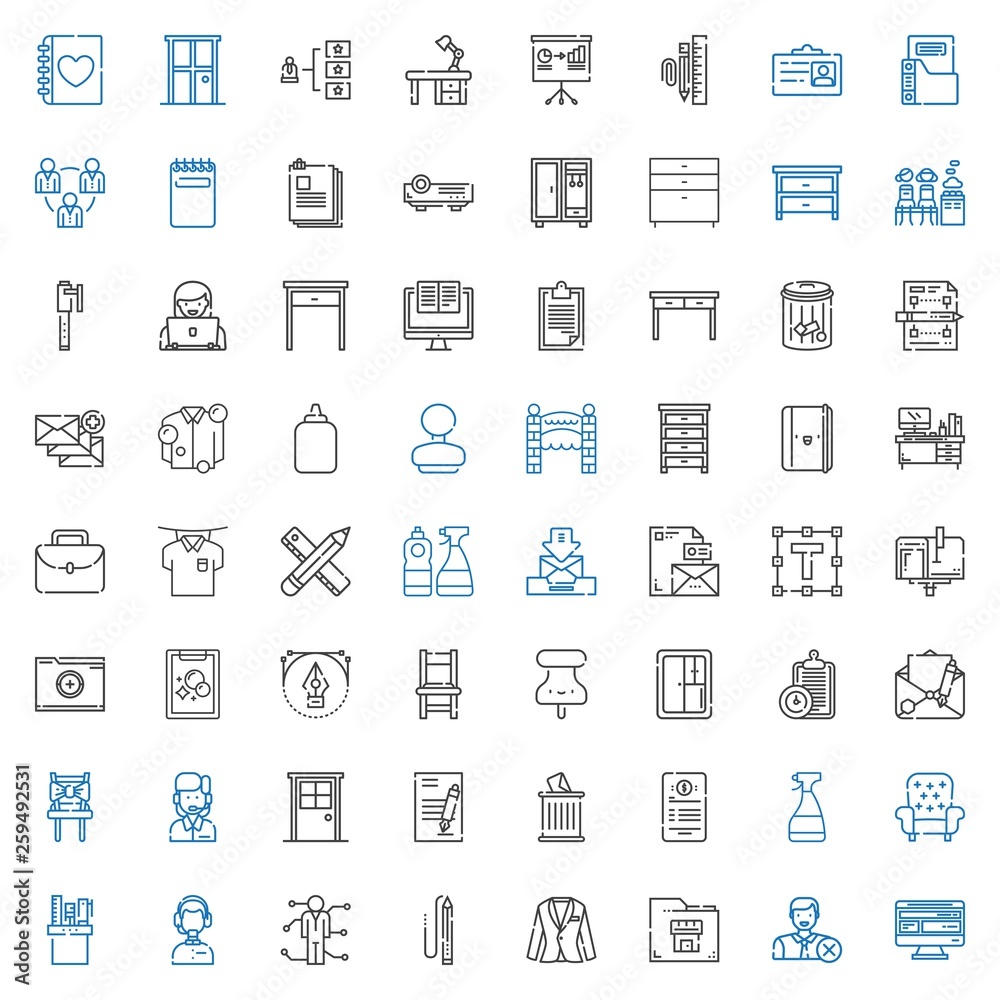 office icons set office icons set