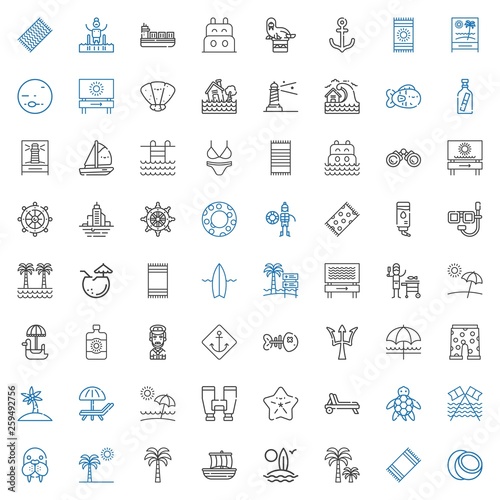 sea icons set