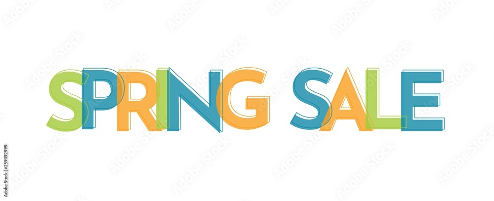 Spring sale word concept Spring sale word concept