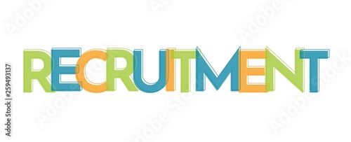 Recruitment word concept