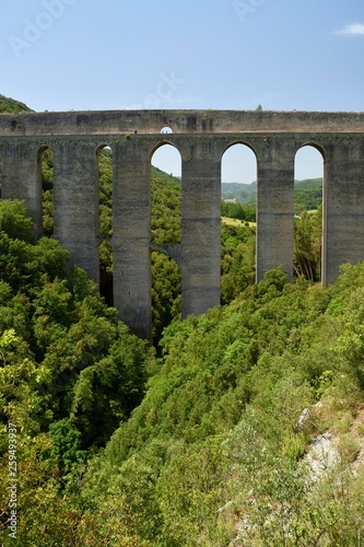 The Tower's Bridge, Spoleto, Umbria, Italy, Europe photo