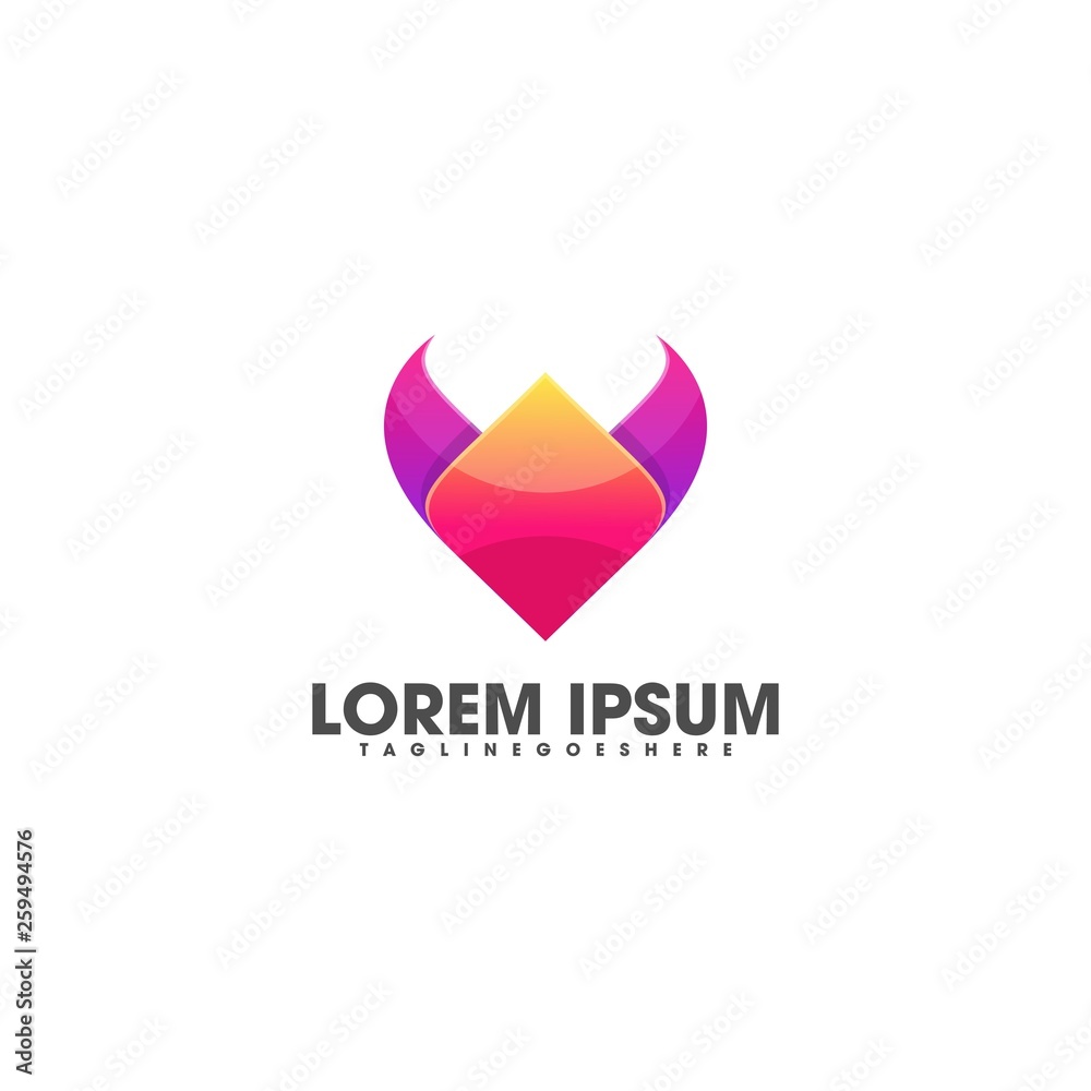 Horn Colorful Illustration Vector Template