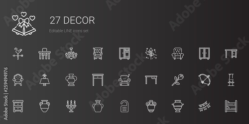 decor icons set