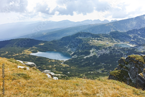 Landscape of Green Hills of Rila Mountan near The Seven Rila Lakes  Bulgaria