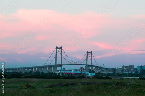 Bridge at sunset in Maputo Mozambique Africa © Liudmila